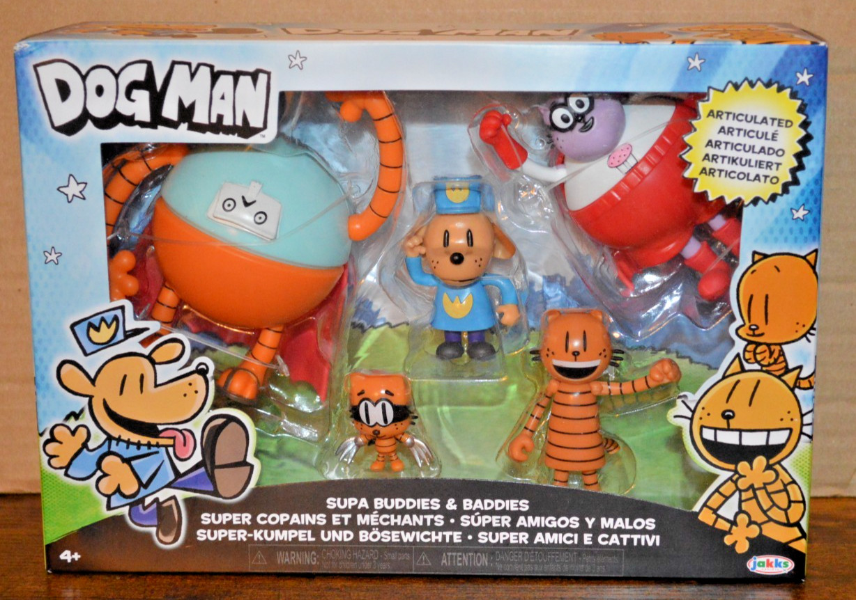 Dog Man 2.5 Scale Action Figures Multipack Wave 4 Jakks Inch Supa Buddies Part
