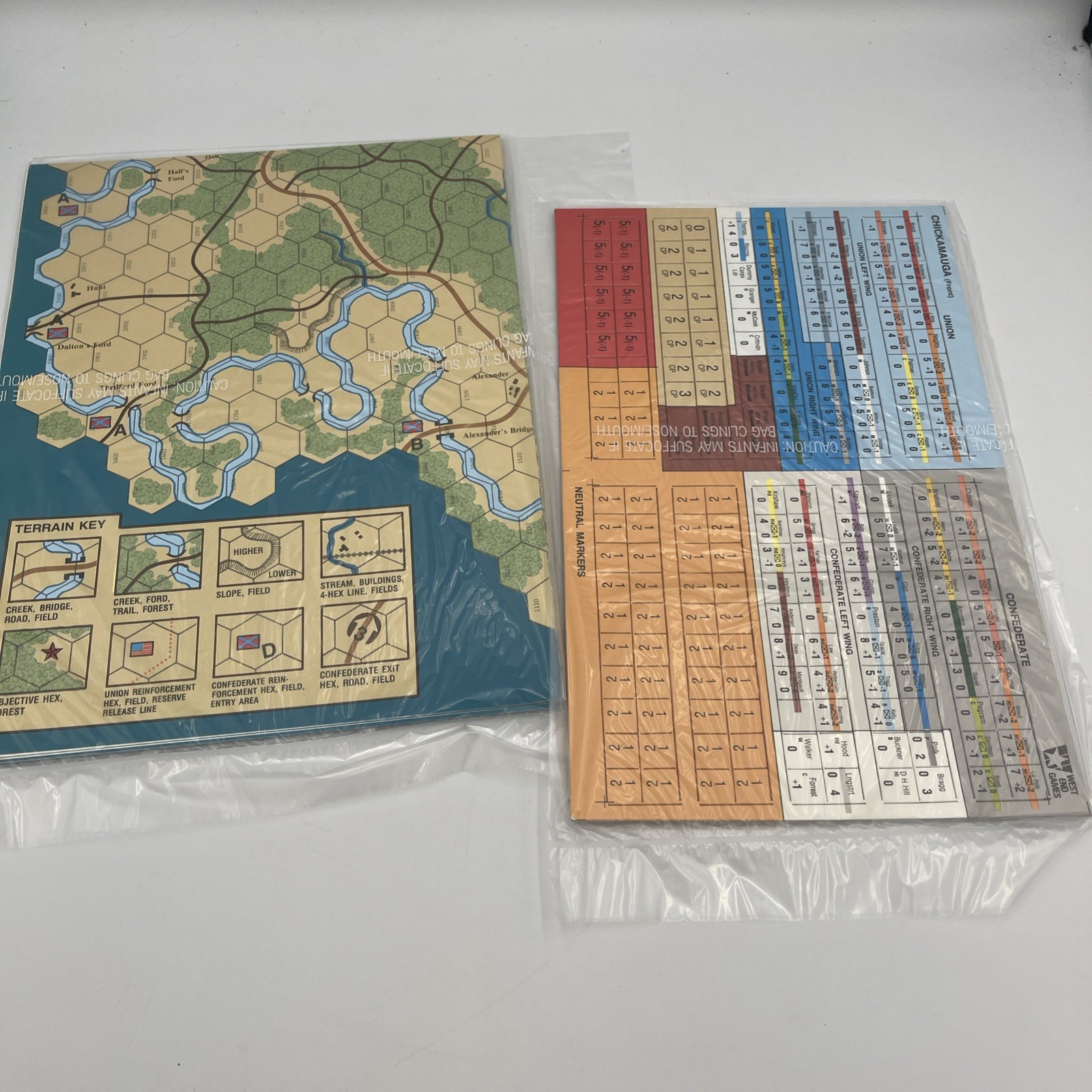 West End Wargame Chickamauga Box Unpunched