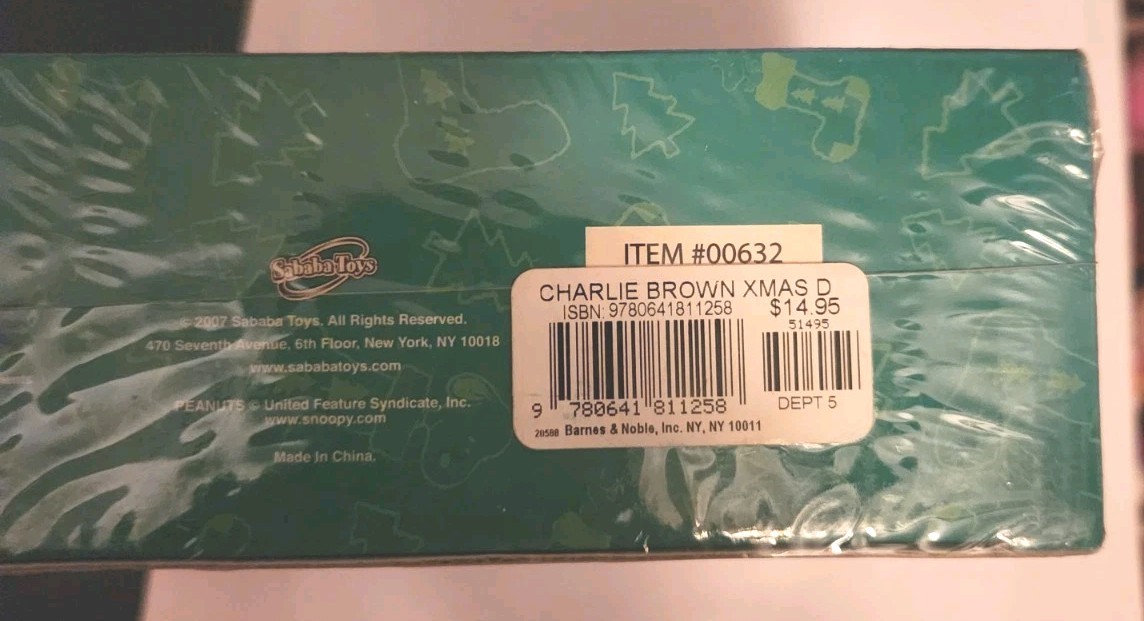 2007 Sababa Toys “A Charlie Brown Christmas” dominoes set NIB sealed