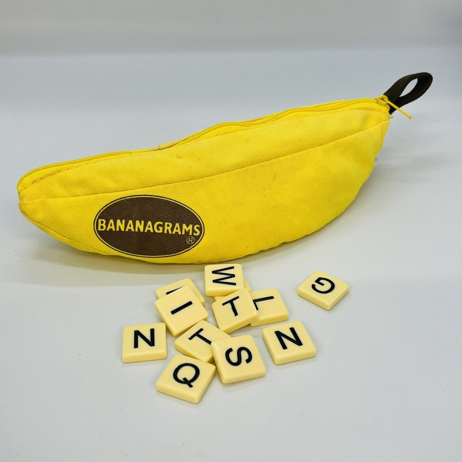 Bananagrams Classic Anagram Word Tile Game 145 Tiles Banana Pouch