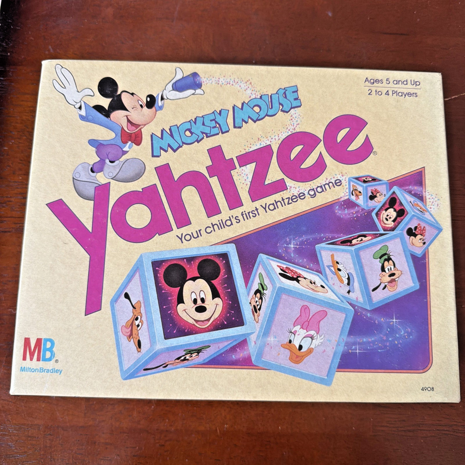 1988 Milton Bradley Mickey Mouse Yahtzee Disney Game Complete