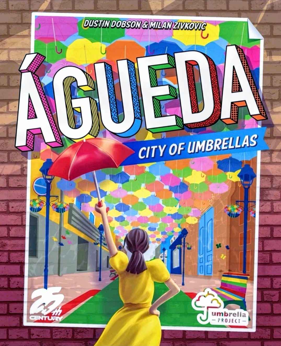 AGUEDA CITY OF UMBRELLAS Board Game *NEW Solo-5 Players FAMILY STRATEGY PORTUGAL