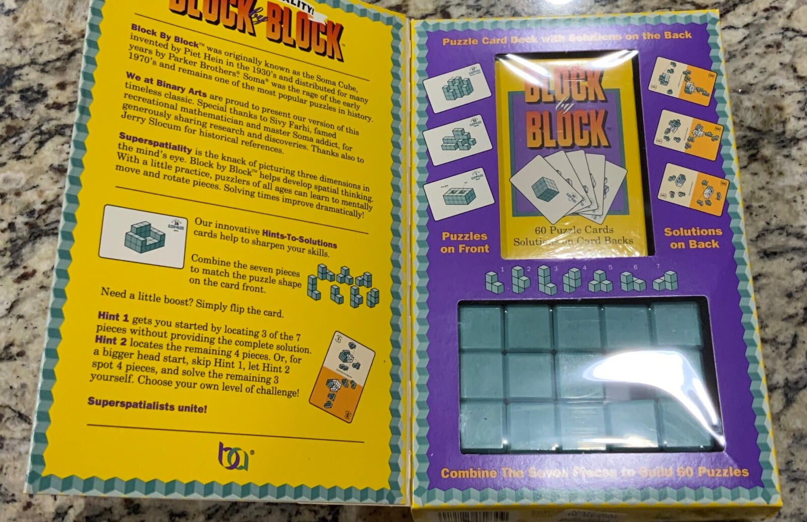 Block By Block Super Spatiality Puzzle Adventures in Three Dimensions Brand New