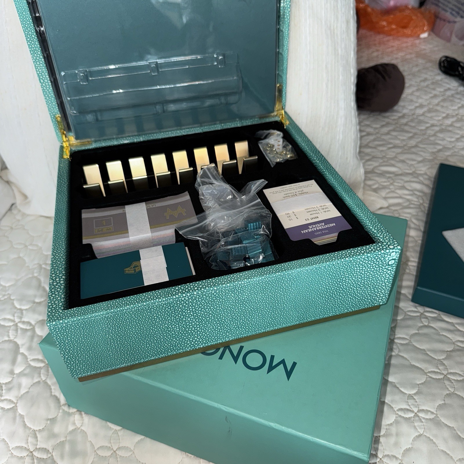 MONOPOLY DEL MAR SHAGREEN EDITION LUXURY BOARD GAME BRAND NEW