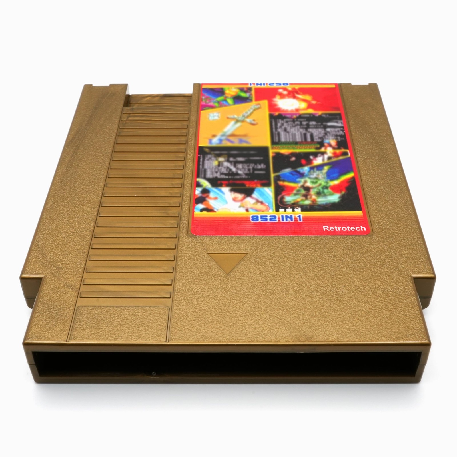 Super 852 in 1 Multi Game Cartridge for NES Game Console – Gold, Includes Pri…