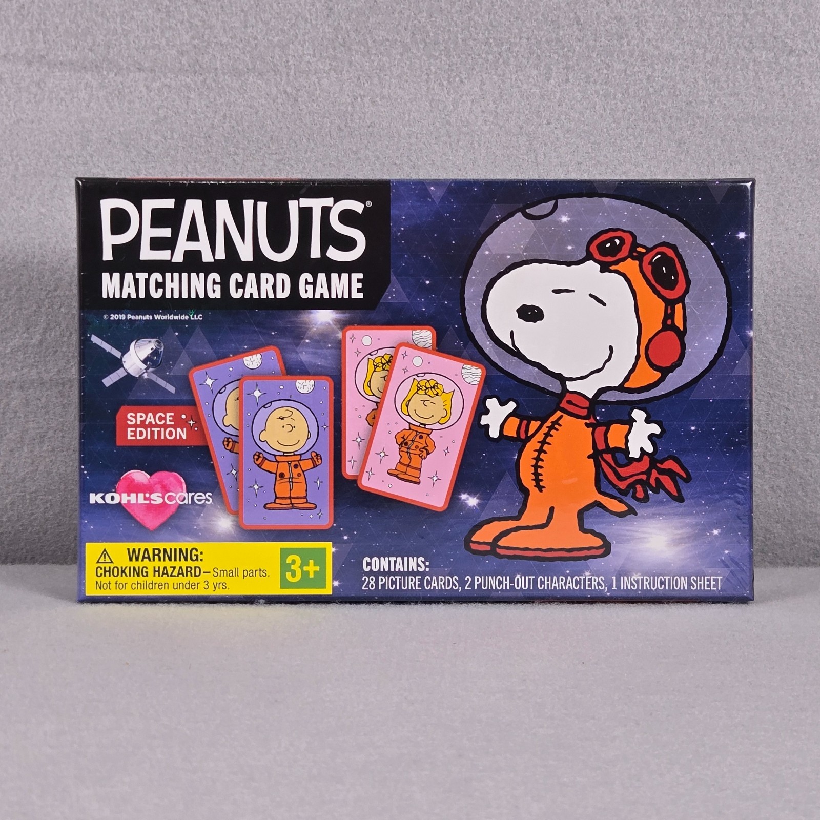 PEANUTS MATCHING CARD GAME SPACE EDITION Kohls Cares NIB
