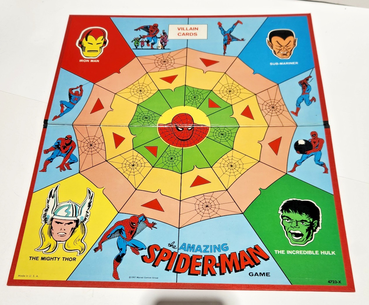 The Amazing Spiderman Board Game 1967 Vintage Milton Bradley Ditko Art Complete