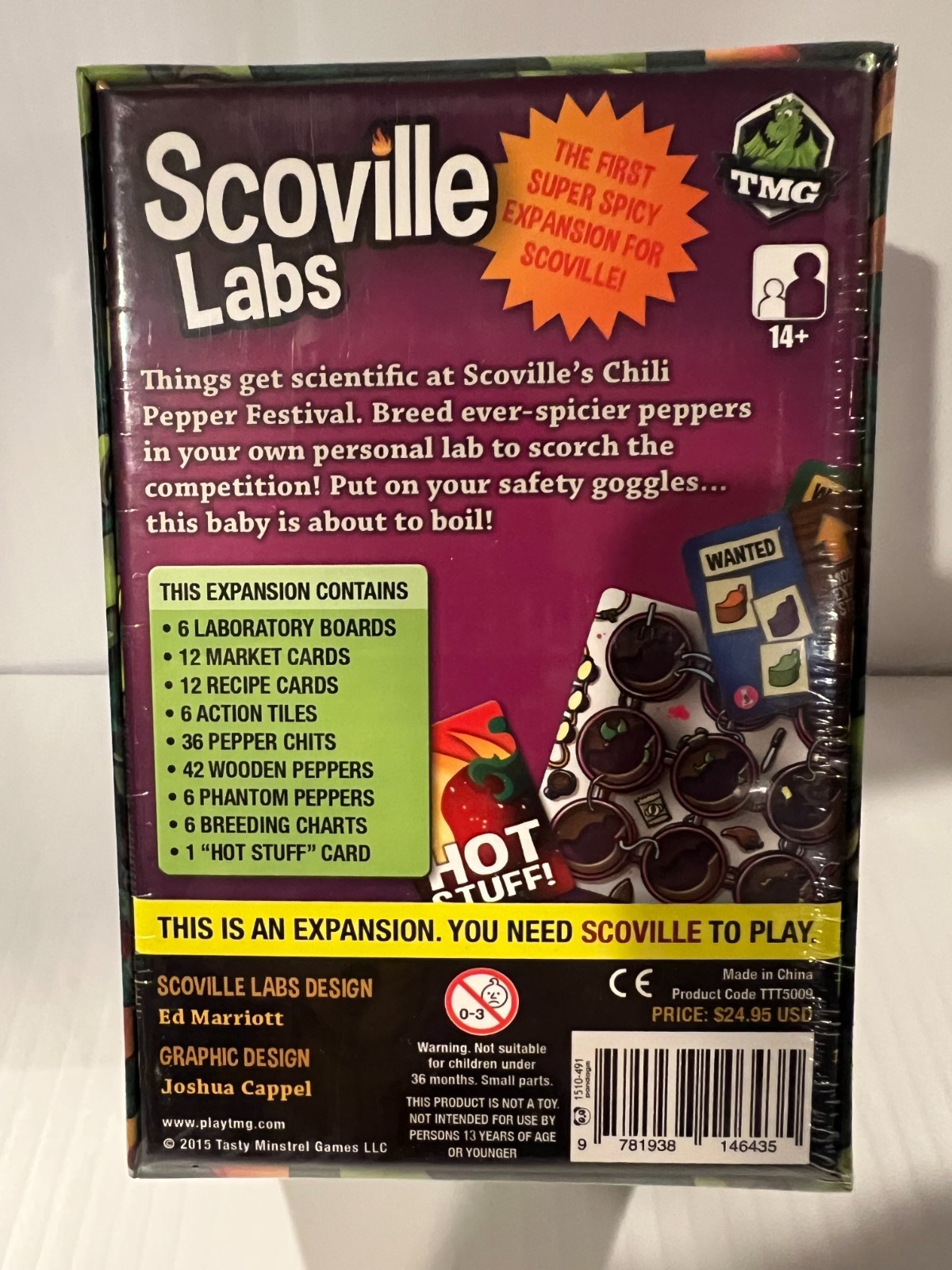 Scoville Board Game with Labs Expansion Tasty Minstrel Games OOP NEW and Sealed