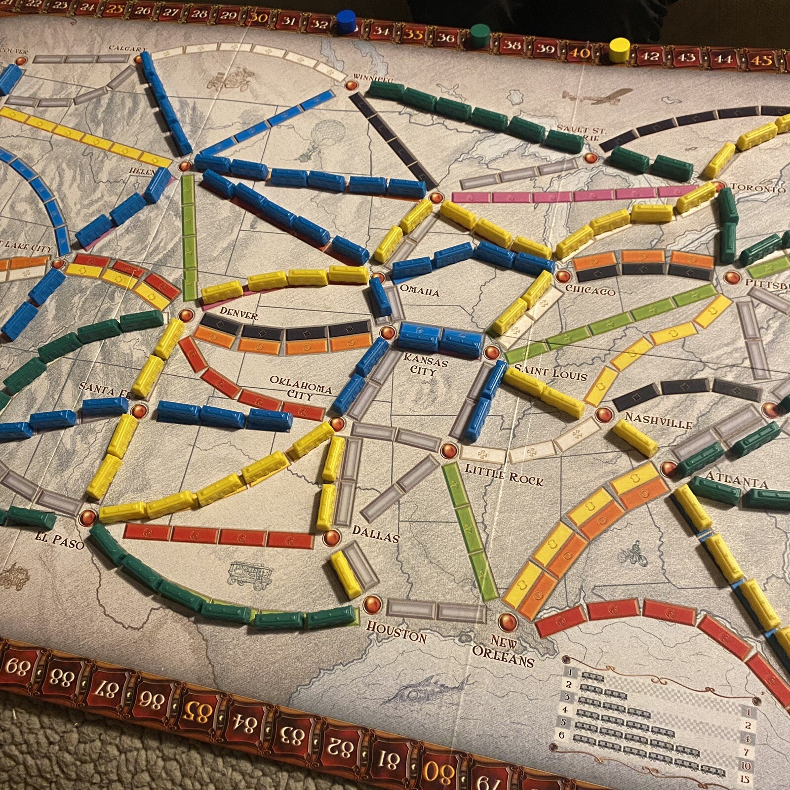 Days of Wonder Ticket To Ride Train Adventure Board Game Alan R. Moon – Complete