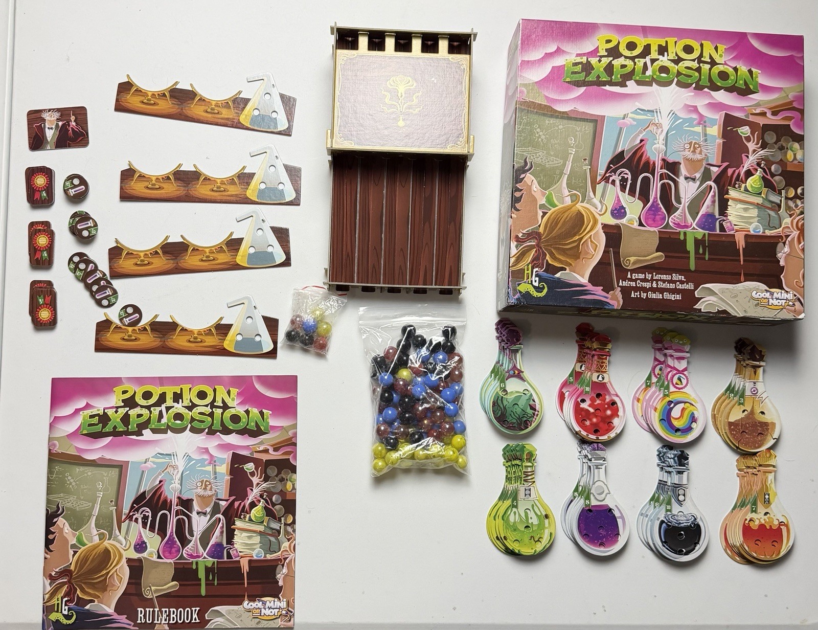 Potion Explosion Board Game 2016 Horrible Games , Complete!