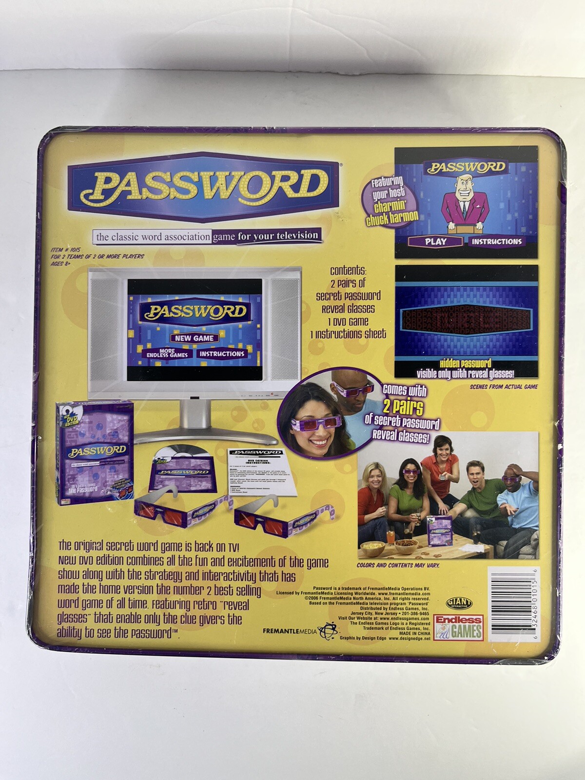 2006 Endless Games Password DVD Edition Word Association Game Family TV Sealed