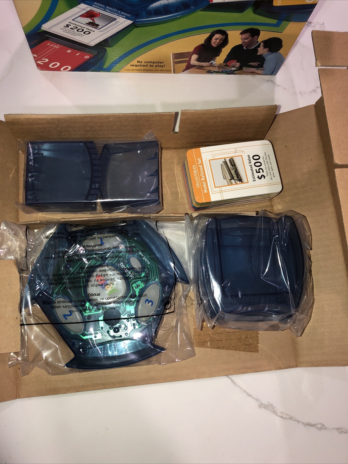 EBAY Auction Electronic Talking Board Game Hasbro 2001 ~Open Box Sealed Pieces