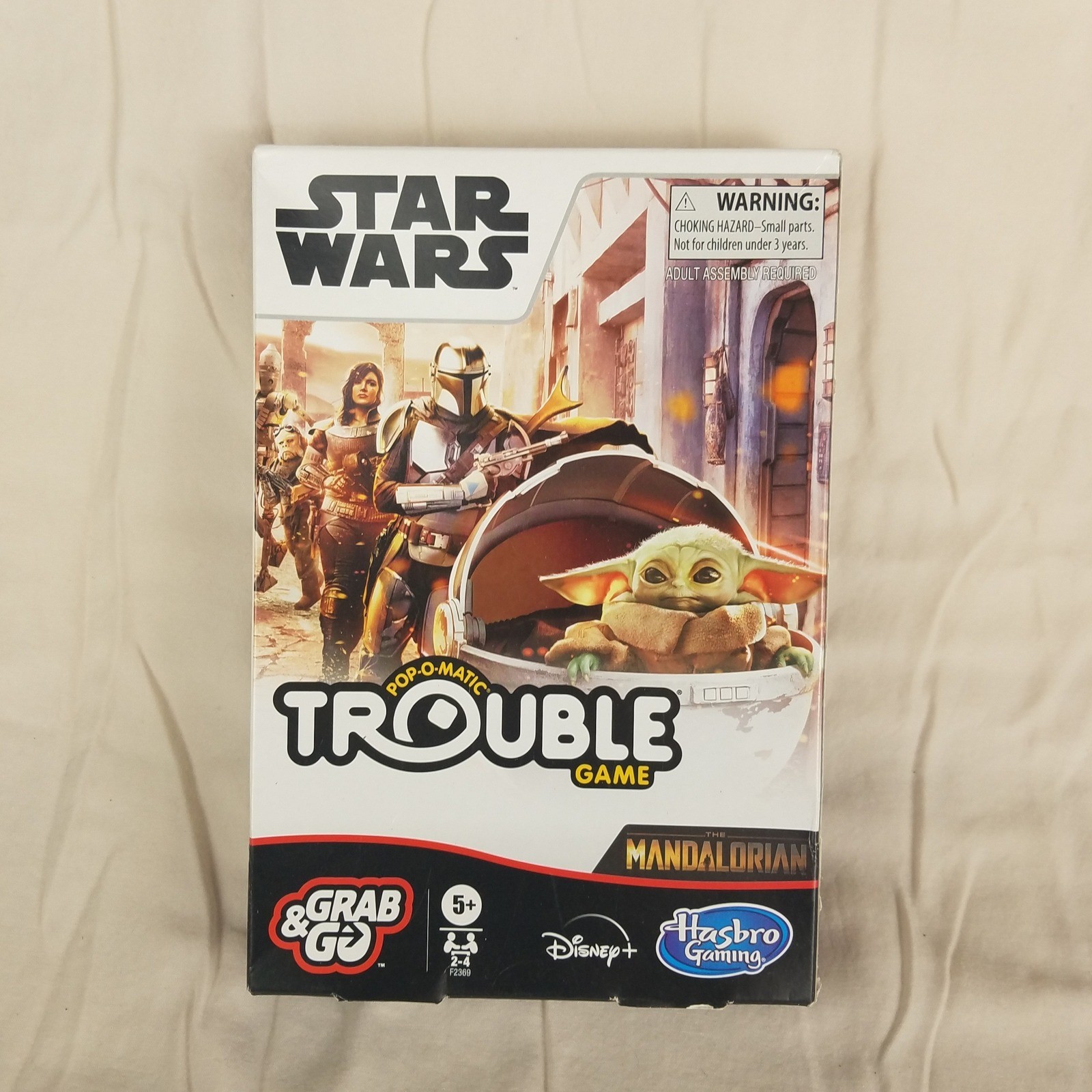 Star Wars The Mandalorian Trouble Grab & Go Travel Board Game Hasbro F2369 Grogu