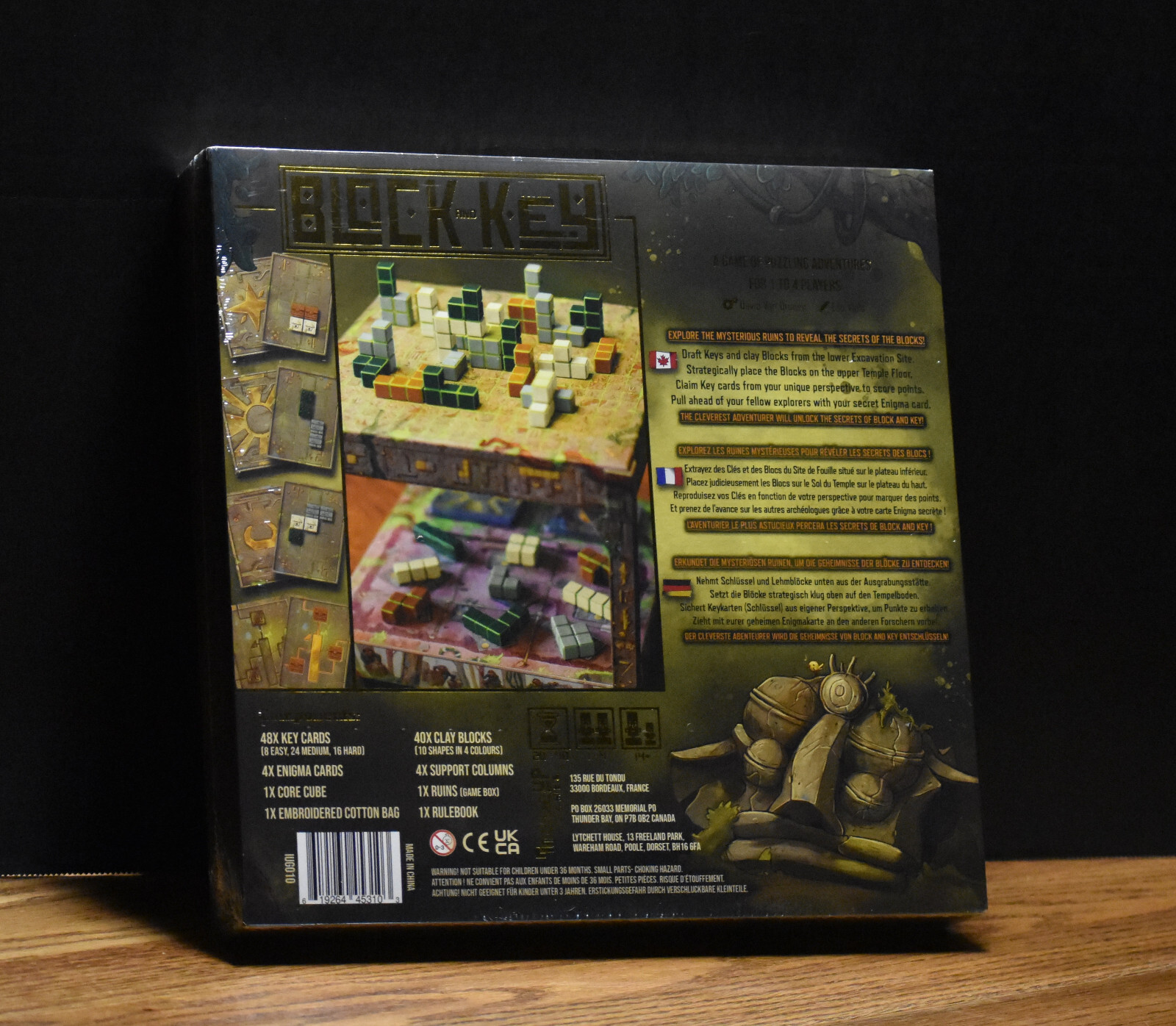 Inside Up Games- Block and Key Game Deluxe Kickstarter Edition w/ Promo