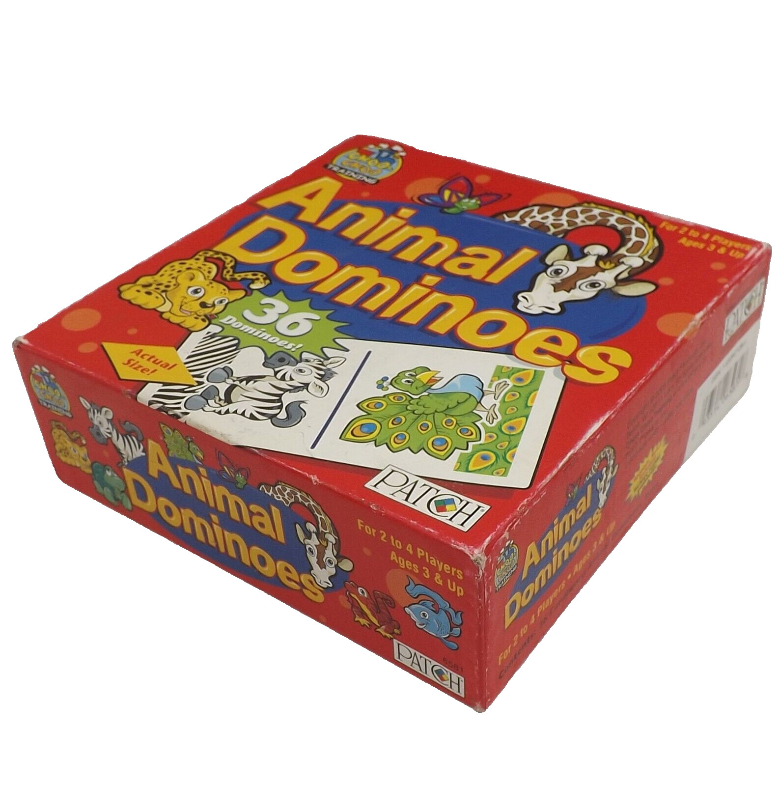 Wild Animal Dominoes Cards 36 Match Kids Game 2005 Patch Products Vintage