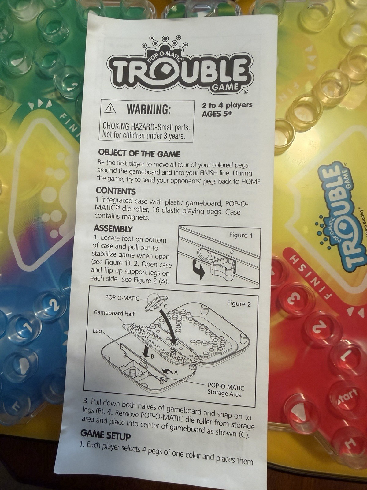 Trouble Pop-O-Matic Hard Case Travel Game 2007 Hasbro Complete