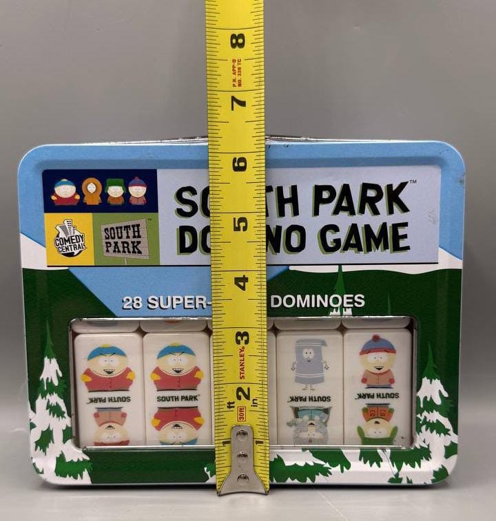 Vintage 2003 South Park Domino Game Metal Tin Sababa Toys Comedy Central Complet