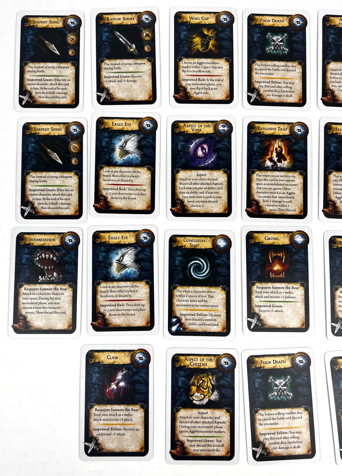 2008 World of Warcraft The Adventure Board Game Character Card Lot of 27