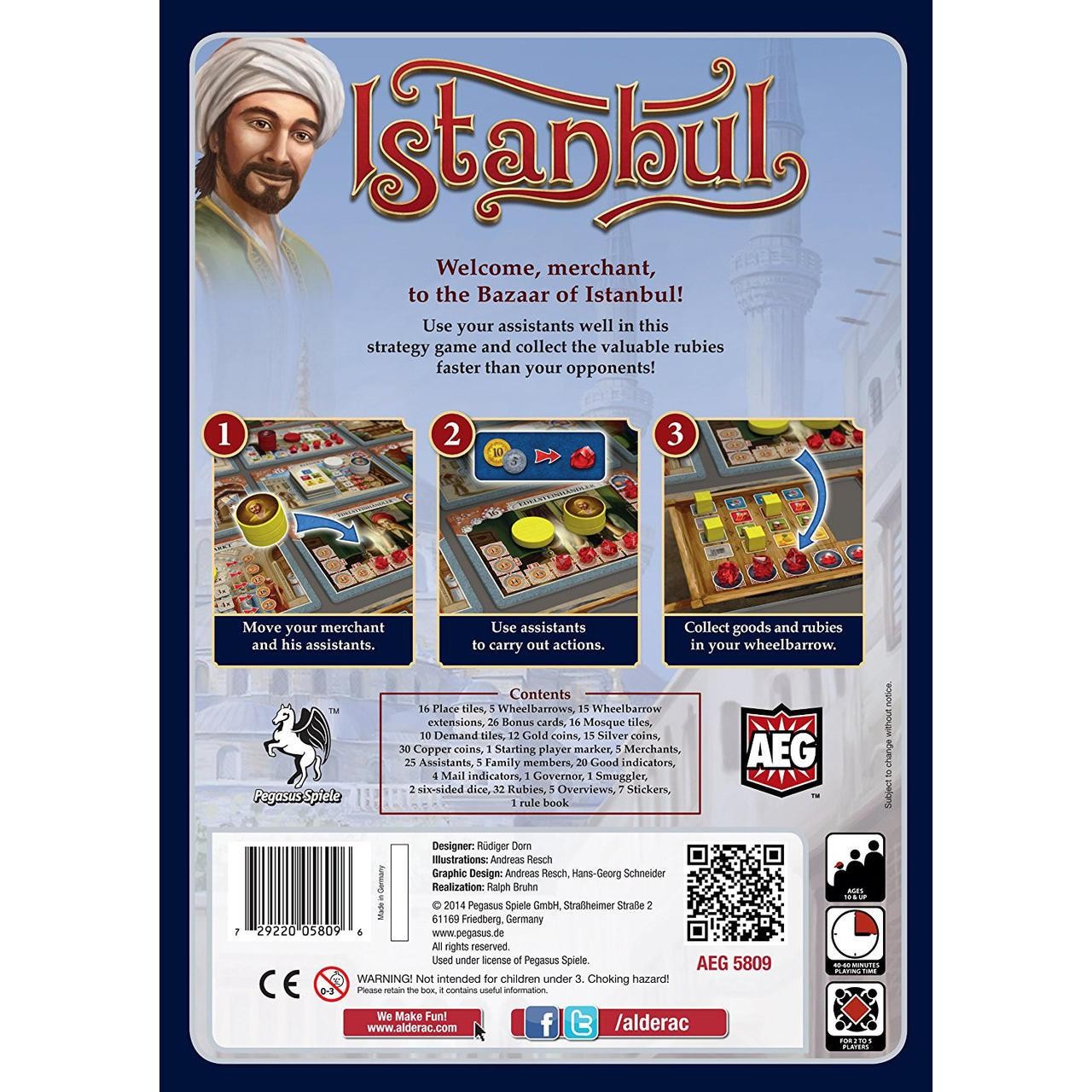 Istanbul Board Game Alderac Entertainment Group