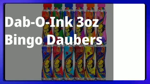 Dab-O-Ink 3Oz Bingo Daubers – Mixed Colors – 12Ct