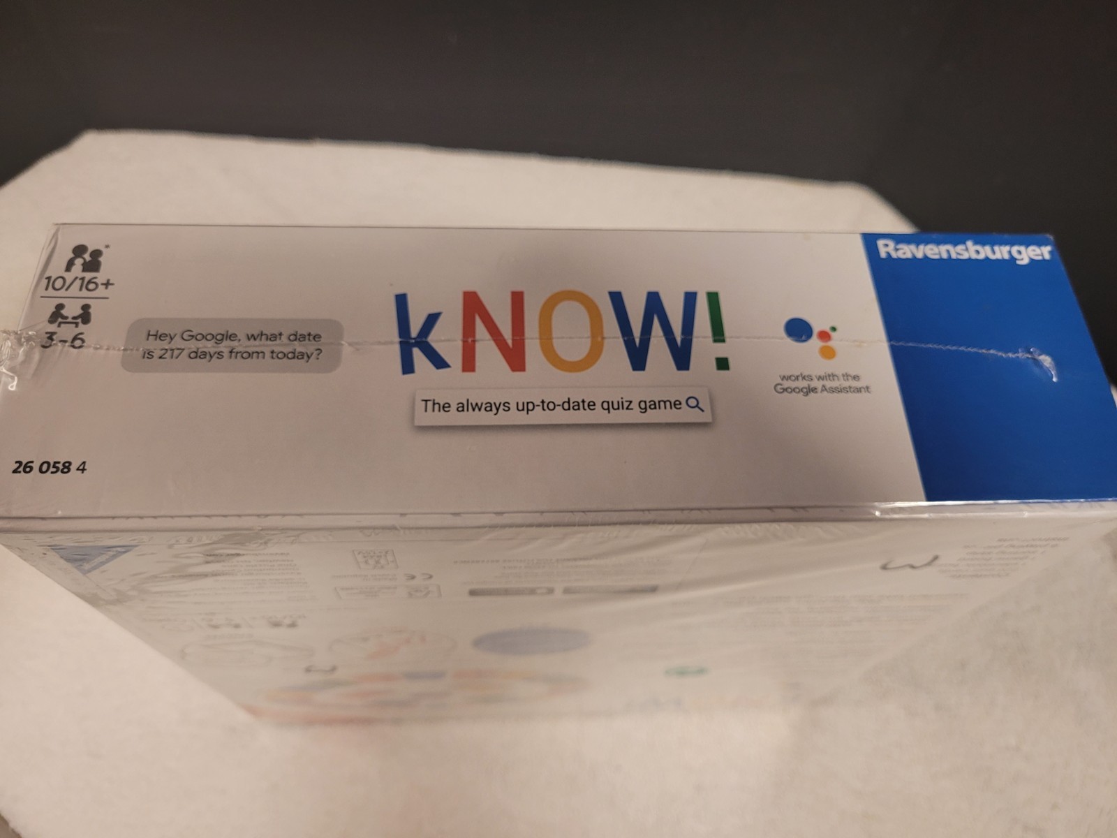 Ravensburger “Know” Game, Sealed New In Box, Ages 10-16+, 3-6 Players.
