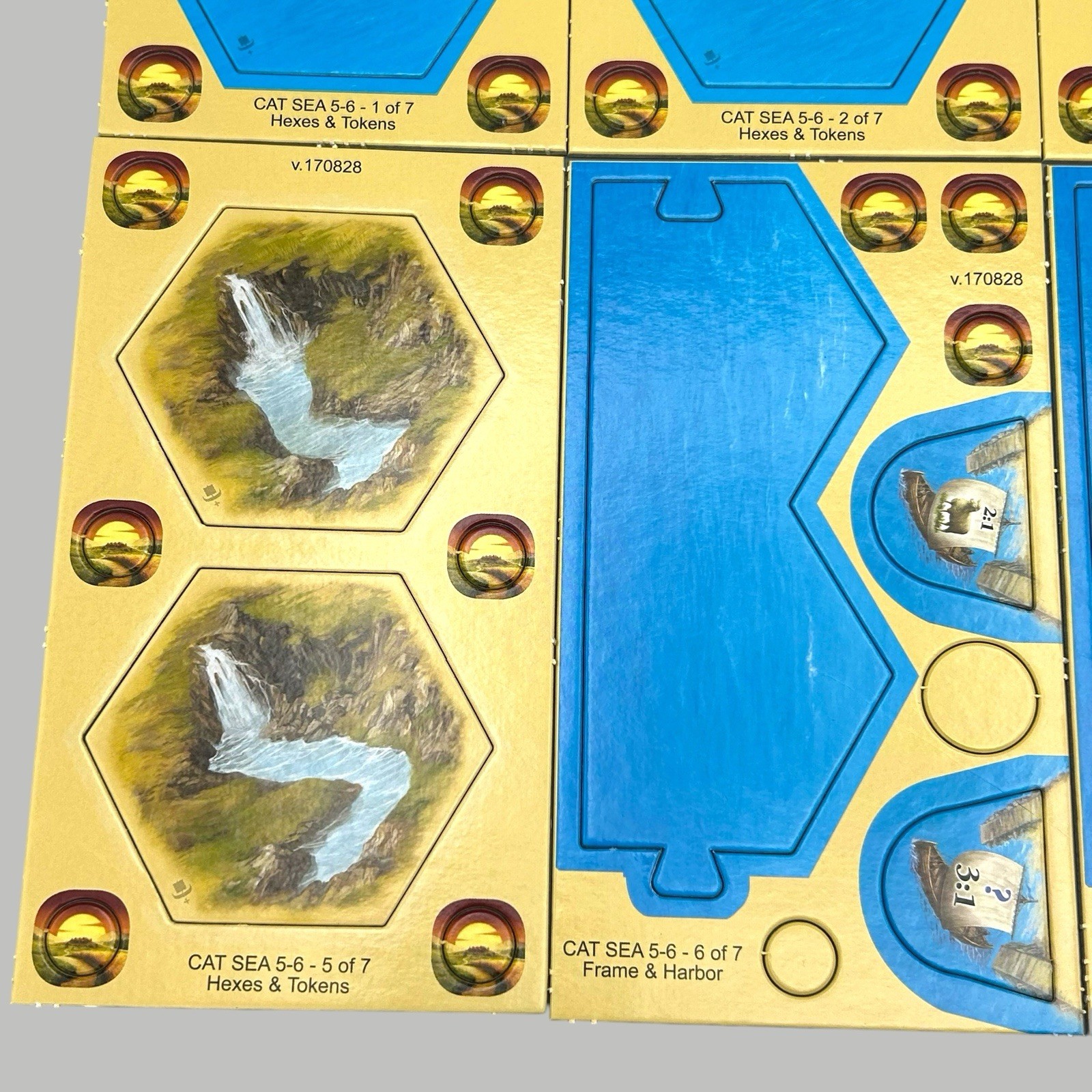 Catan Expansion Seafarers 2016 PLUS 5-6 Player Expansion Set Complete Used/New