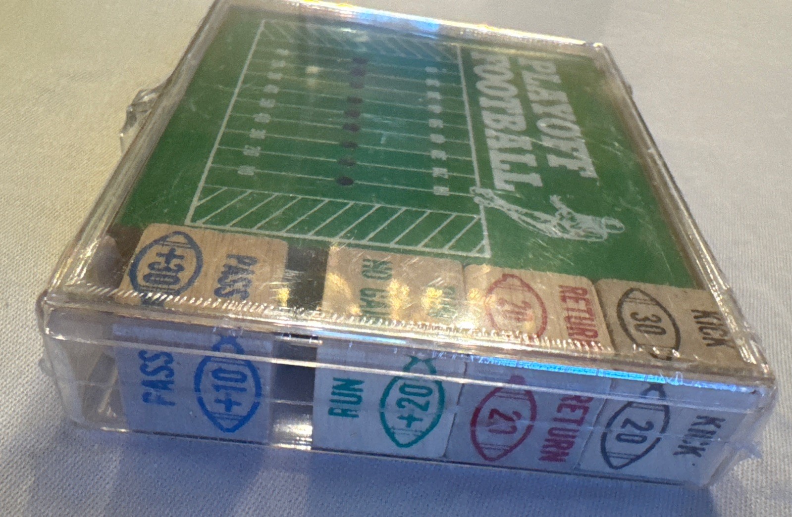 Vintage Crestline Playoff Football Dice Game 1970s Tabletop Toy Peg NIP! NOS