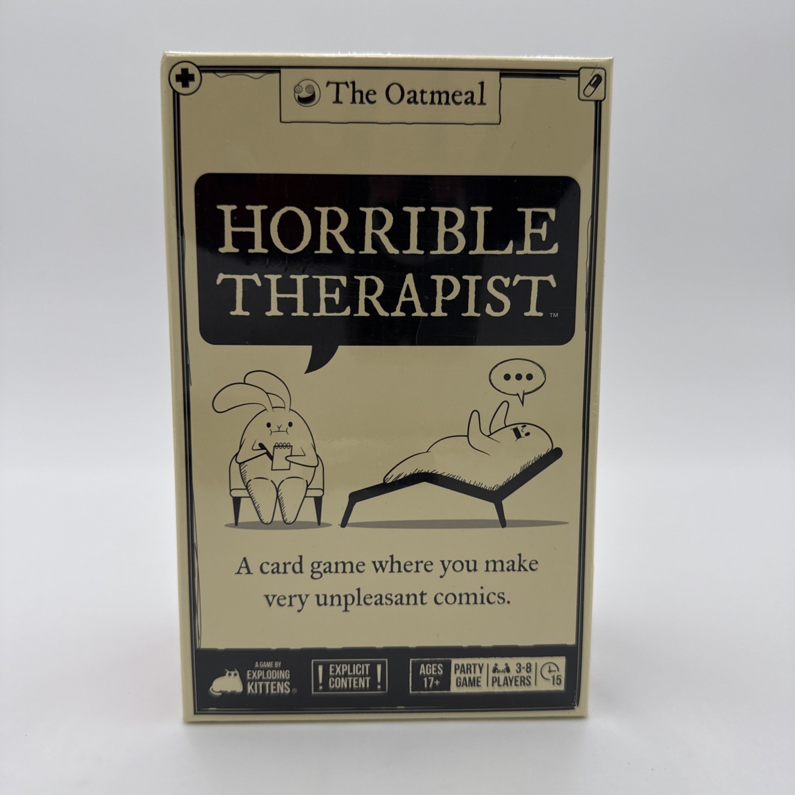 Horrible Therapist Adult Party Game Ages 17+ Mature Humor Card Game New Sealed!