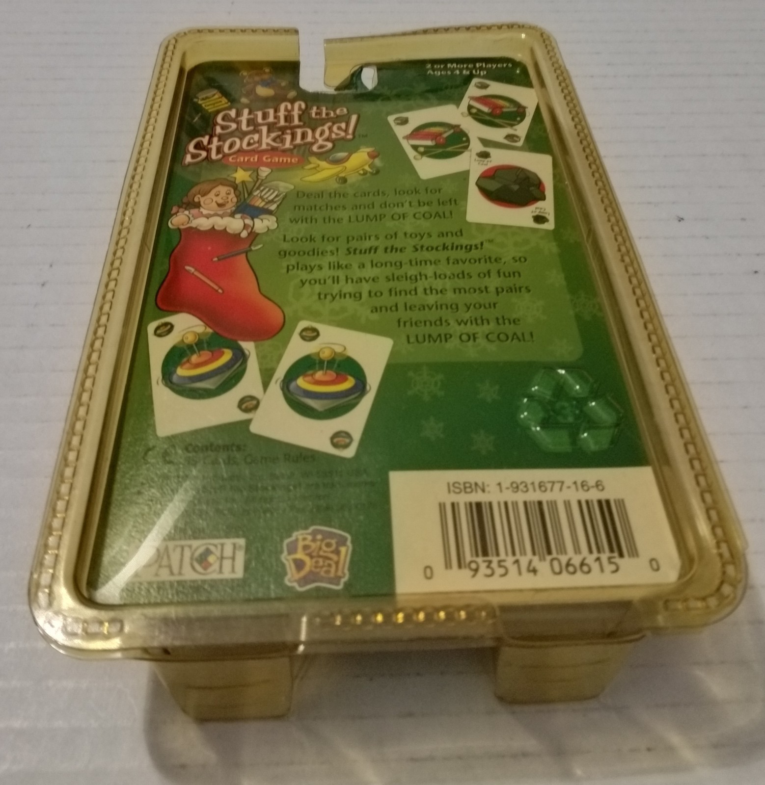 Patch Products 2002 Stuff The Stockings Card Game. Sealed