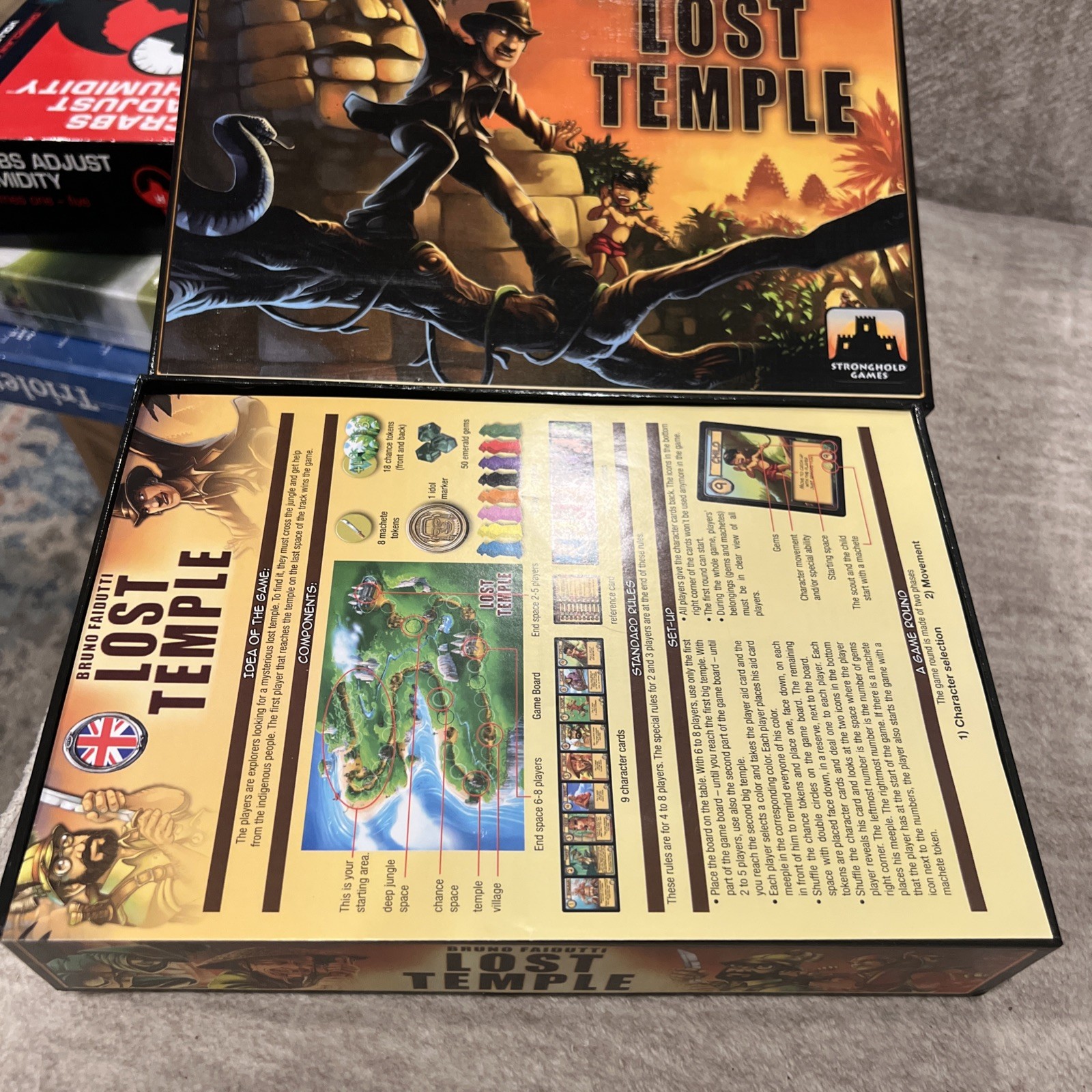 Lost Temple board game excellent condition Ages10+2-8Players By Stronghold Games