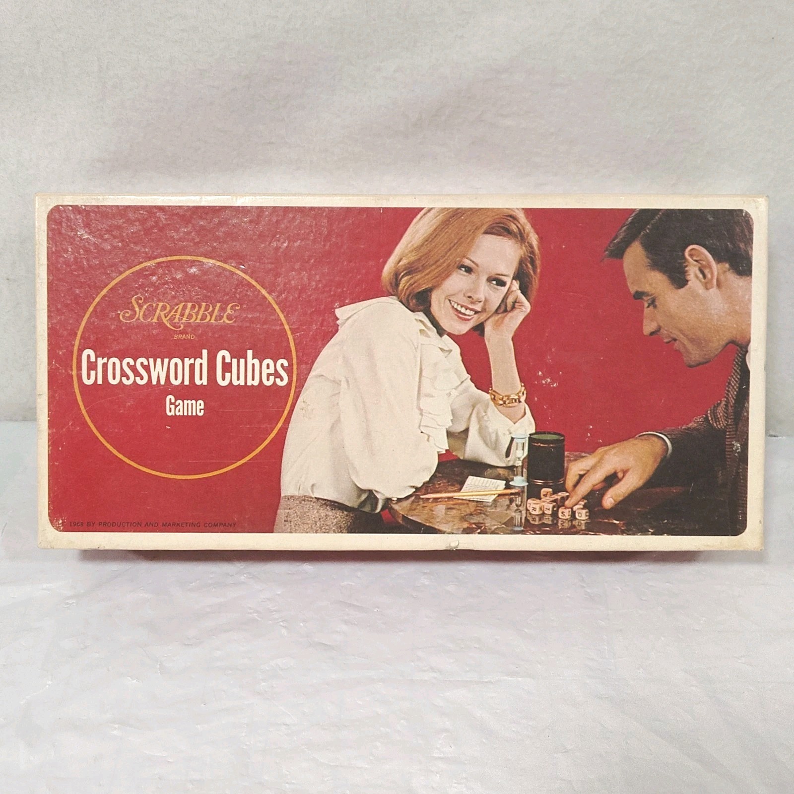 Scrabble Crossword Cubes Board Game Selchow & Righter No. 93 Vintage 1968