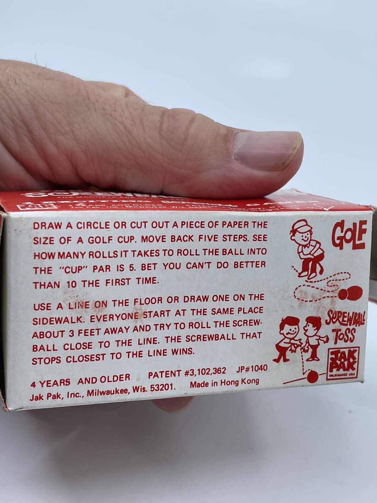 Vintage Jak Pak “Screwballs” Dexterity Game Hong Kong 1970s Retro Toy