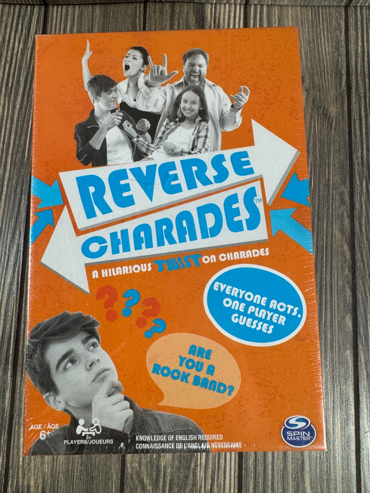 Reverse Charades Board Game Spin Master Games Interactive All Play **NEW**
