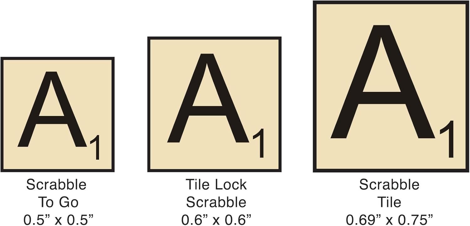 Scrabble To Go – Travel Edition for 2 to 4 Players, Zippered Case Included