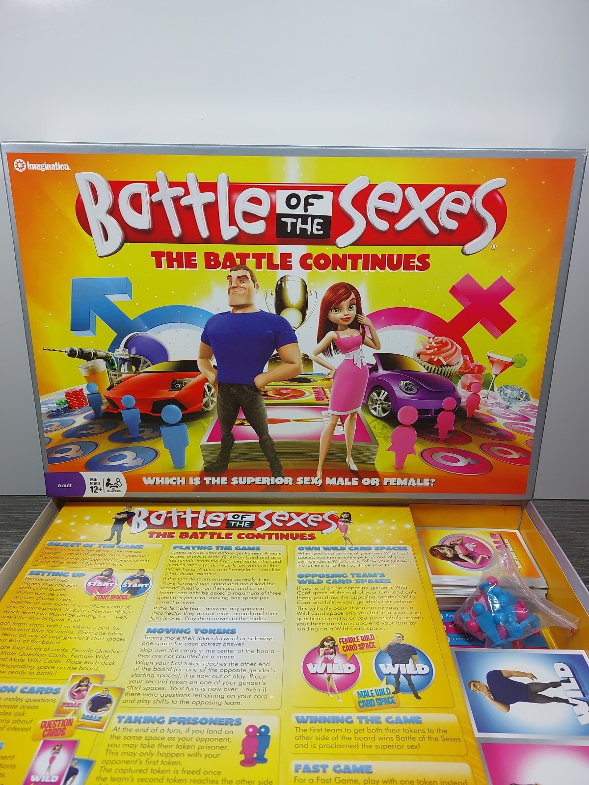 Battle Of The Sexes The Battle Continues Board Game Male vs Female fun Ages 12+