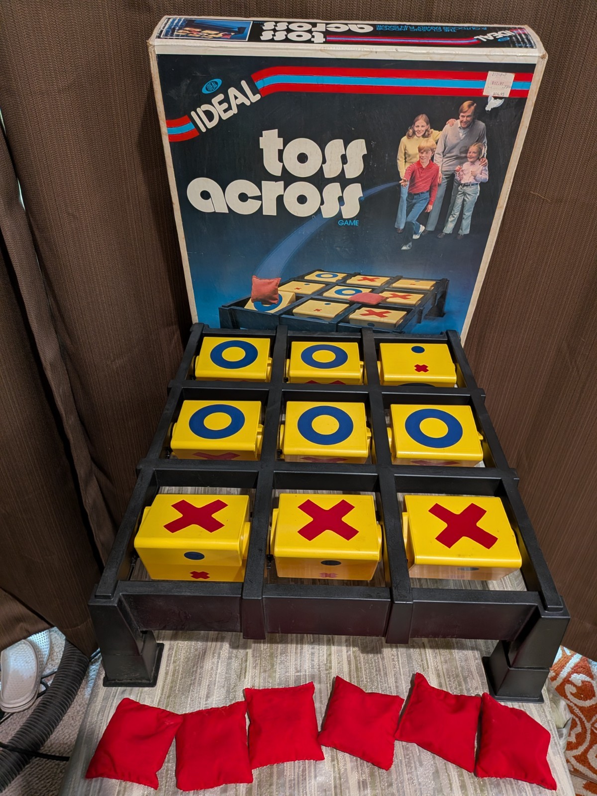 Vintage Ideal Toss Across Game Original Box – ALL PIECES INCLUDED