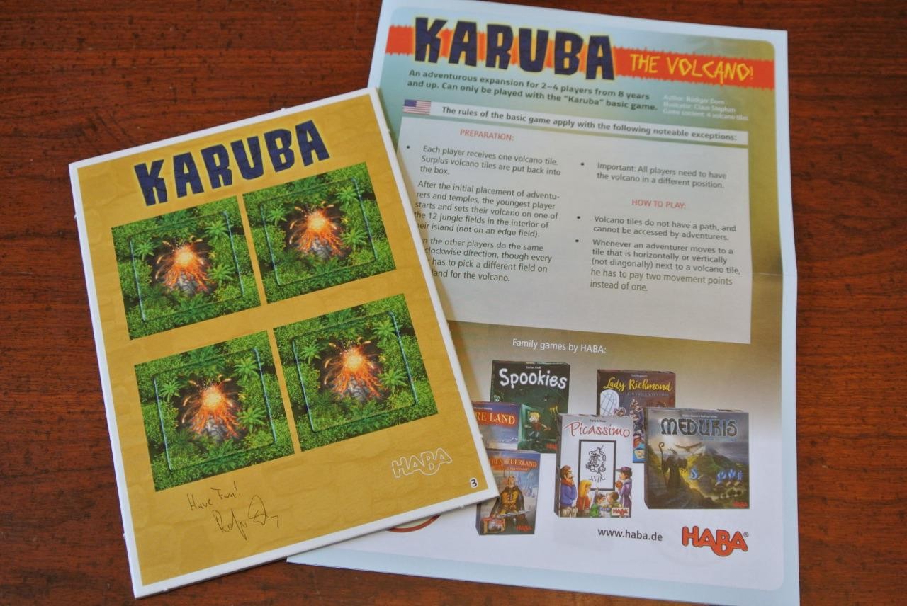 KARUBA – VOLCANO Board Game Expansion Promo Preorder BRETTSPIEL ADVENT CALENDAR