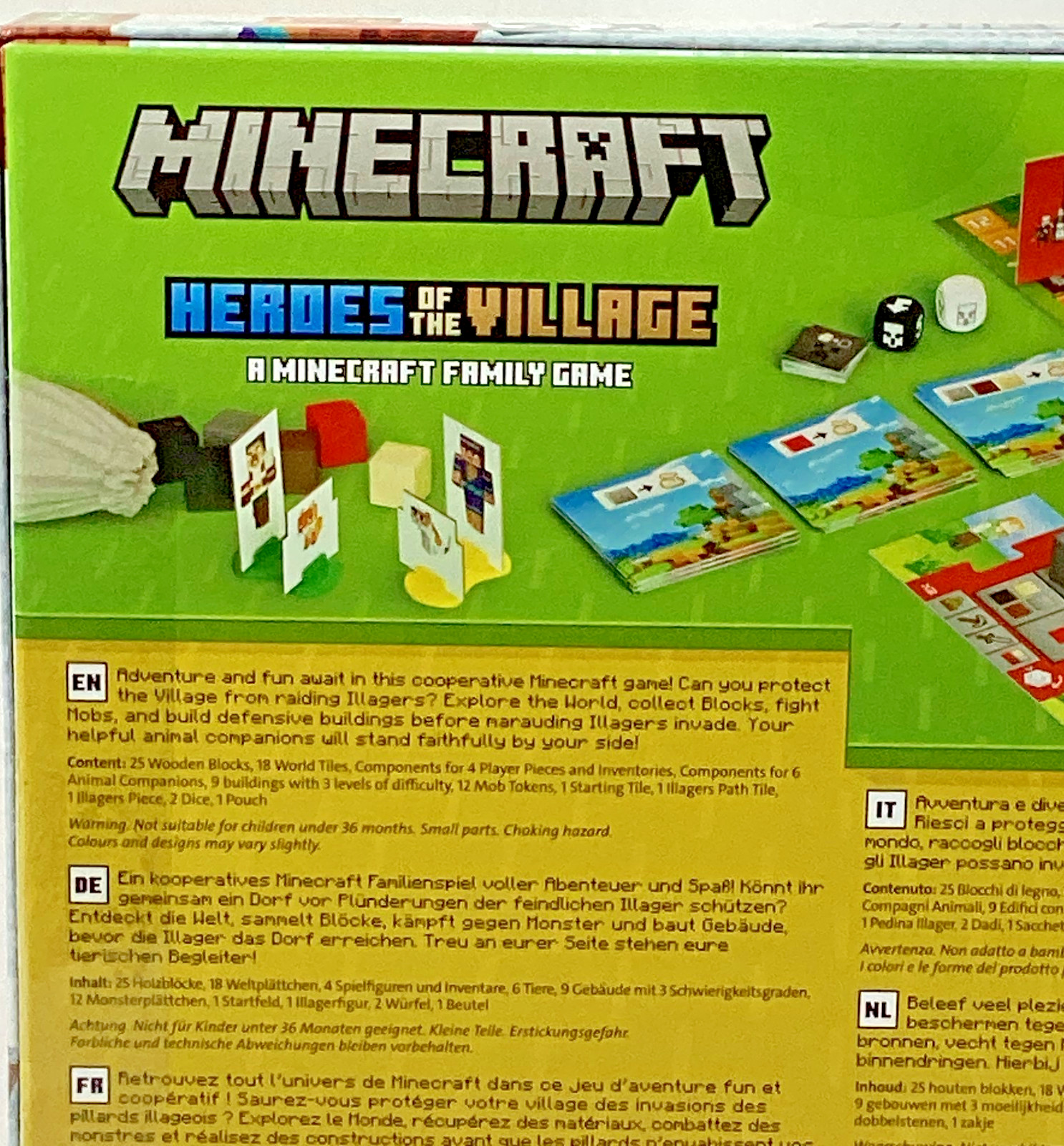 Minecraft: Heroes of the Village, 2 to 4 players aged 7 & up