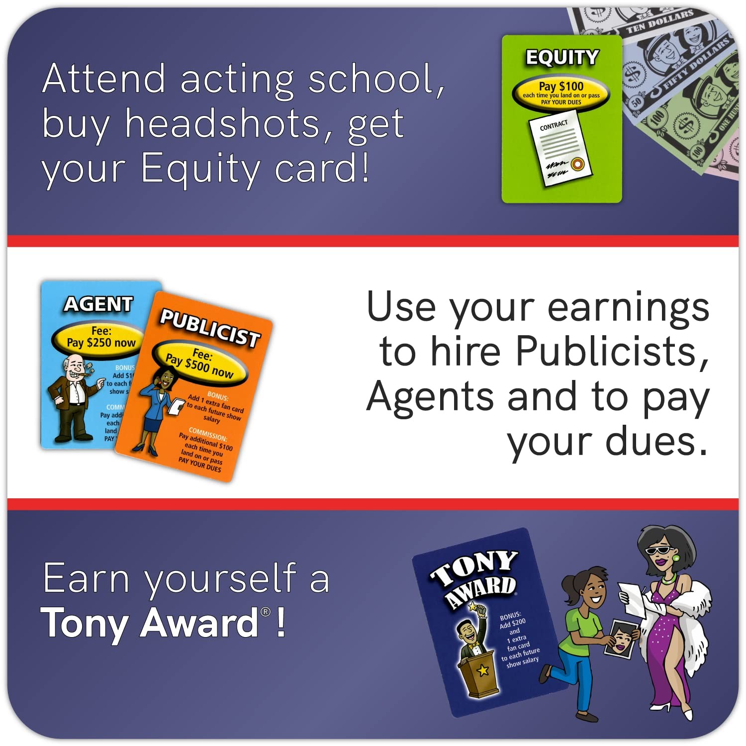 BE A BROADWAY STAR! – The Classic Theater and Musical Trivia Board Game That …