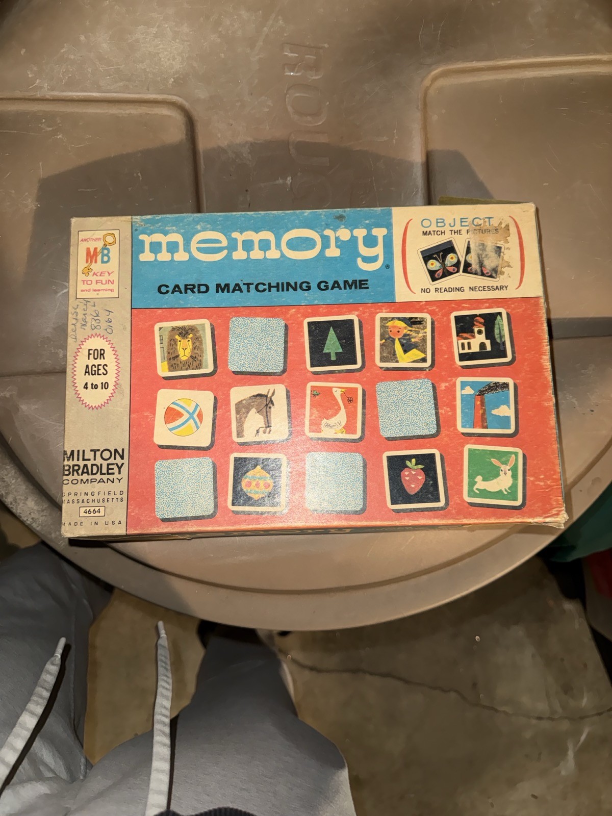 Vintage Milton Bradley Memory Card Matching Game 1966 w Box