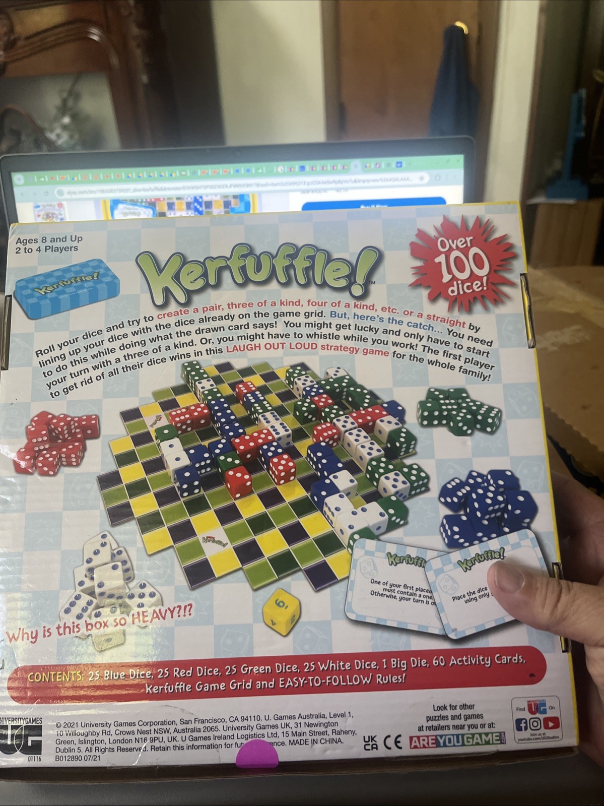 kerfuffle Family Dice Strategy Game New In Box