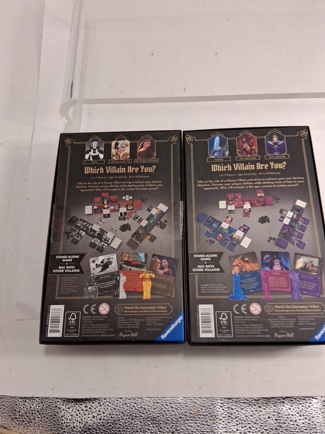 2 Disney Villainous Board Games Pretty Wicked & Wicked To The Core Read Descript