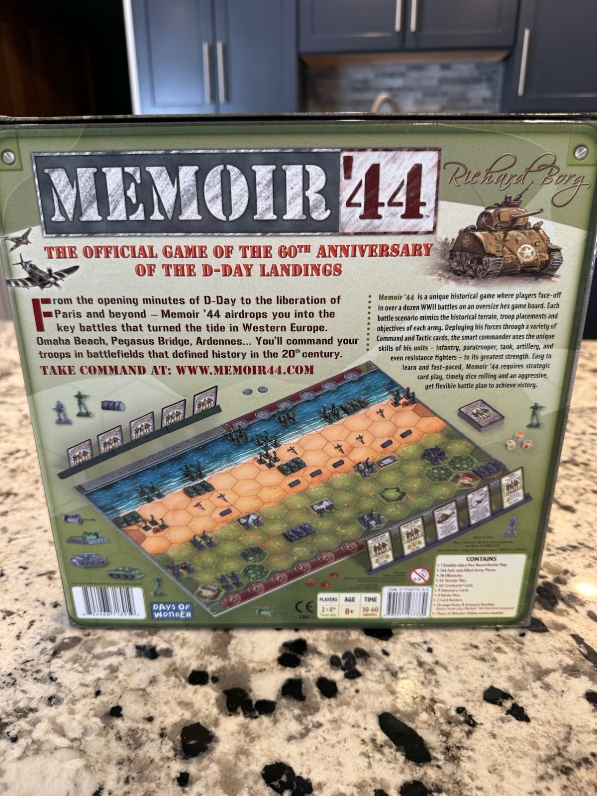 Days of Wonder Memoir ’44 Board Game – 7301 Excellent Condition Punched