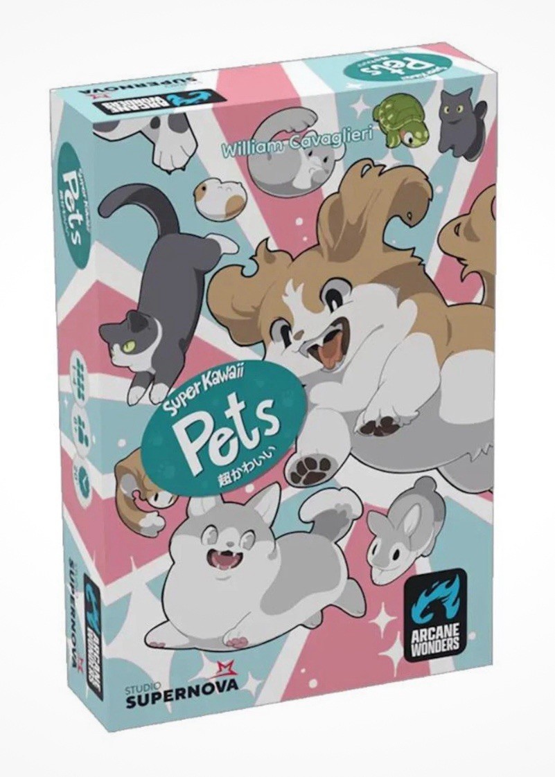 Super Kawaii Pets Party Card Game- 1 to 4 Players Ages 8+ Brand New