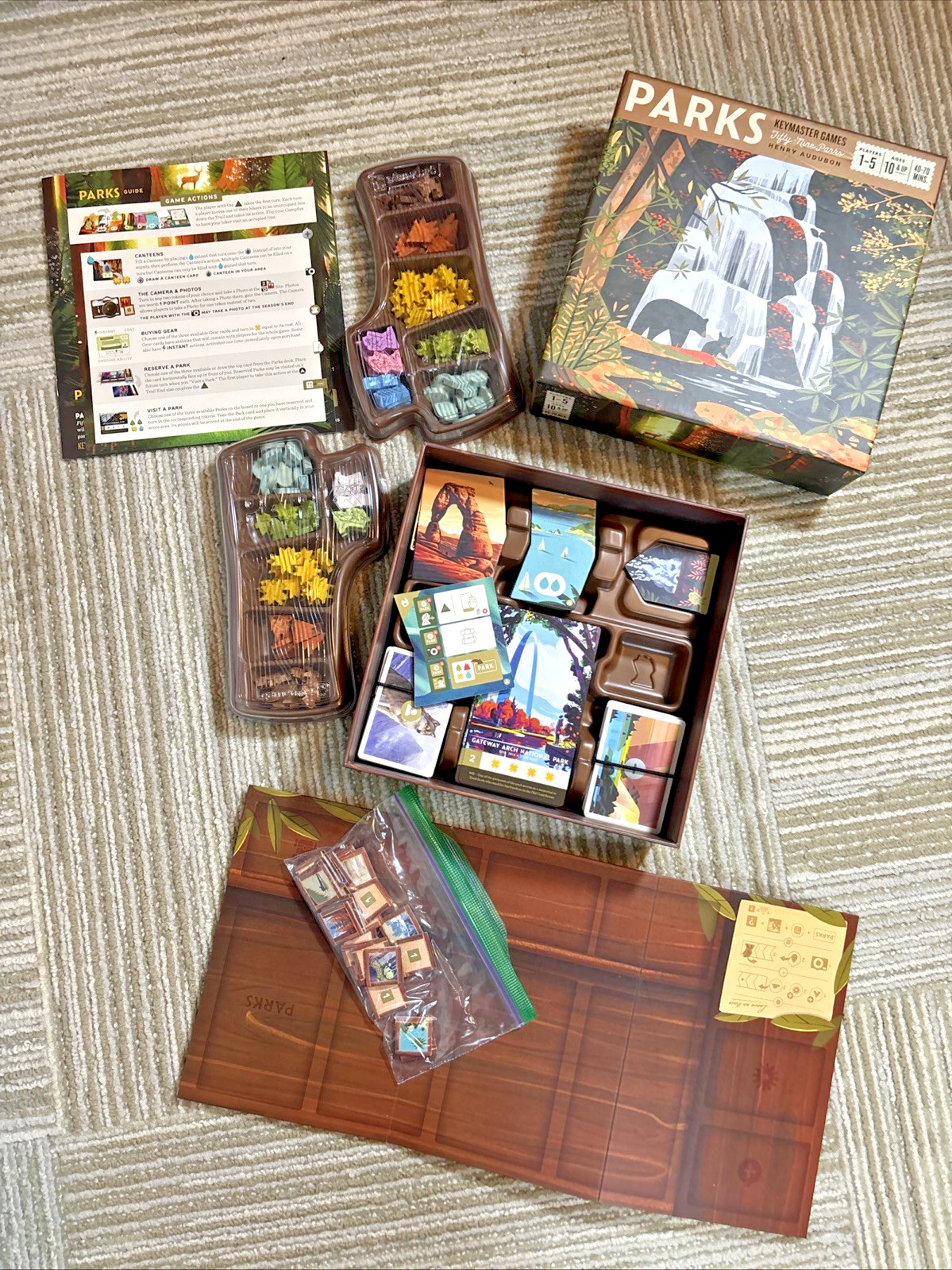 KeyMaster Games Fifty-Nine National Parks Board Game Henry Audubon COMPLETE