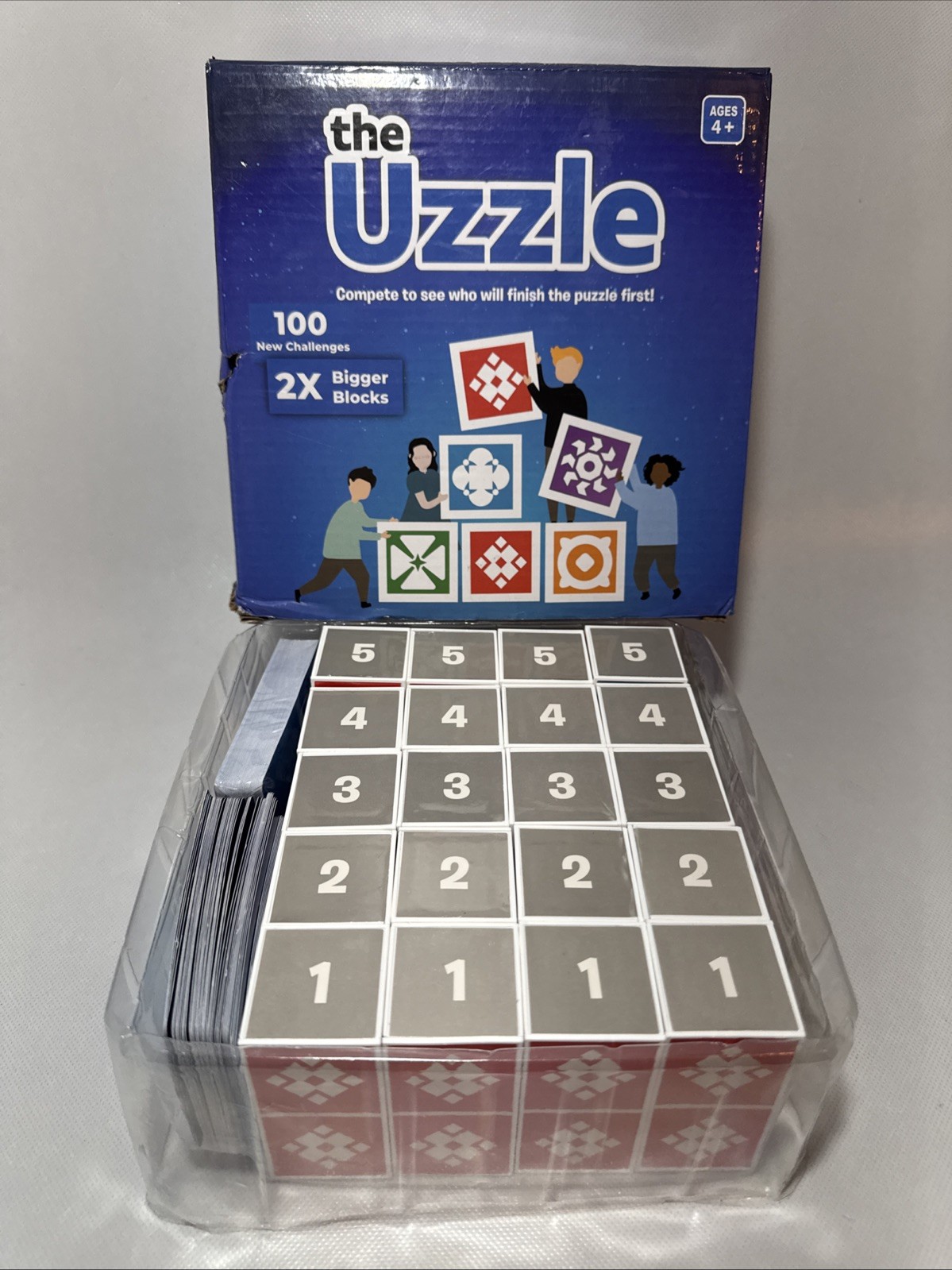 THE UZZLE 2.0 Popular Card / Board Game Family Adults Kids 4+ 100 New Challenges