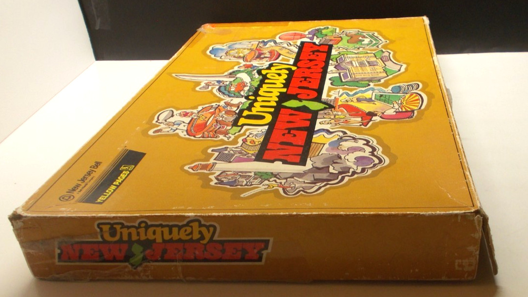 Vintage Uniquely New Jersey Board Game 1986 New Jersey Bell Yellow Pages