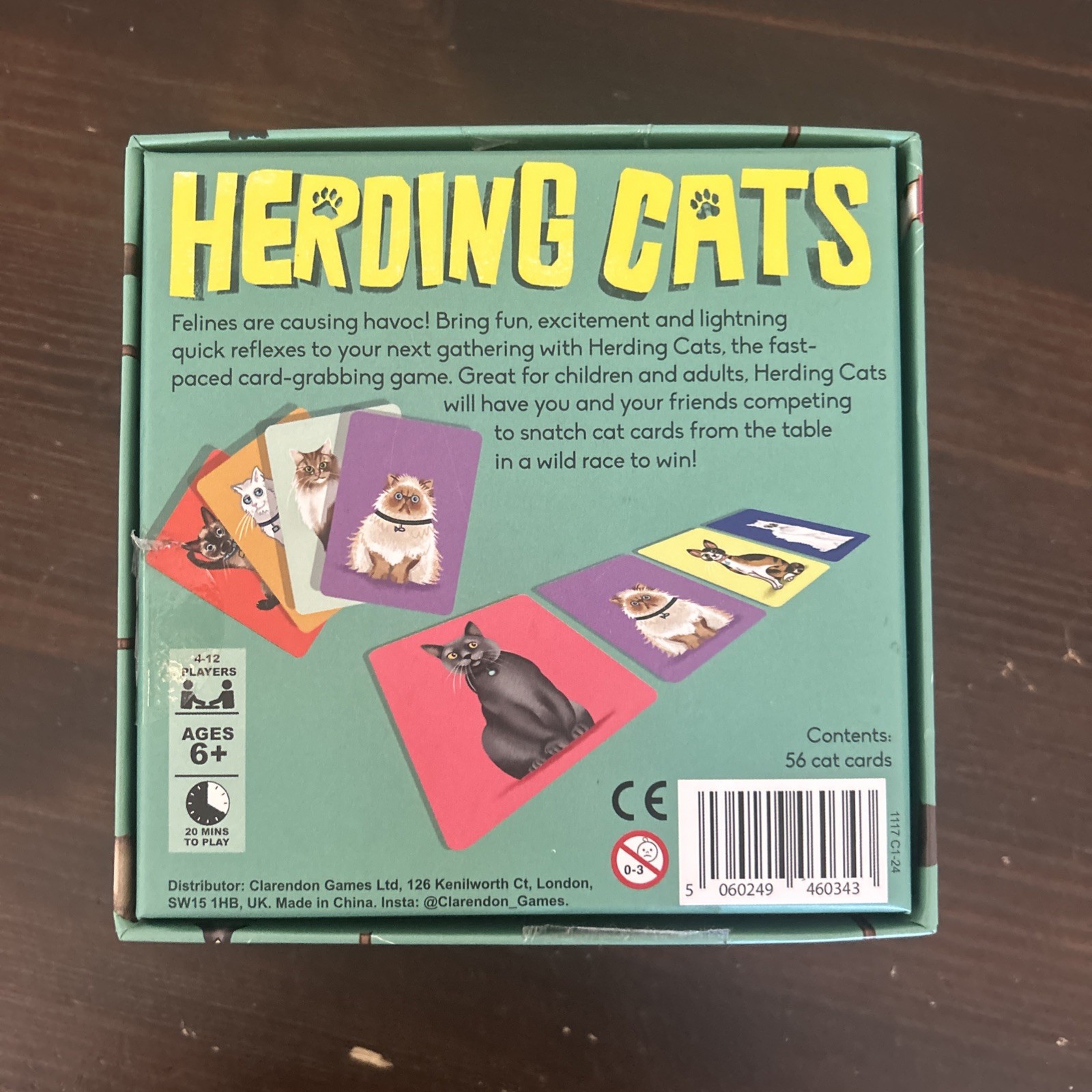 Herding Cats Card Game “100-Meow-an-Hour” Fast & Fun 20 Min to Play Ages 6+