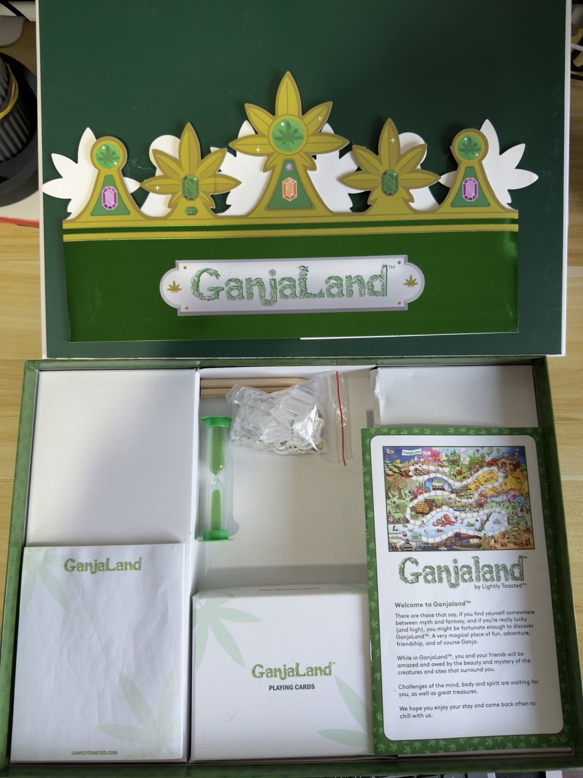 GanjaLand an Epic Weed Adventure Board Game Used Complete