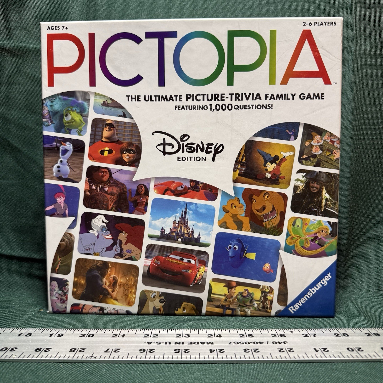 Pictopia Disney Edition Board Game Ravensburger Family Trivia Complete